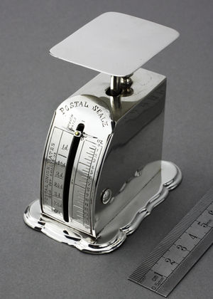 Antique Silver Postal Scale - Levi & Salaman